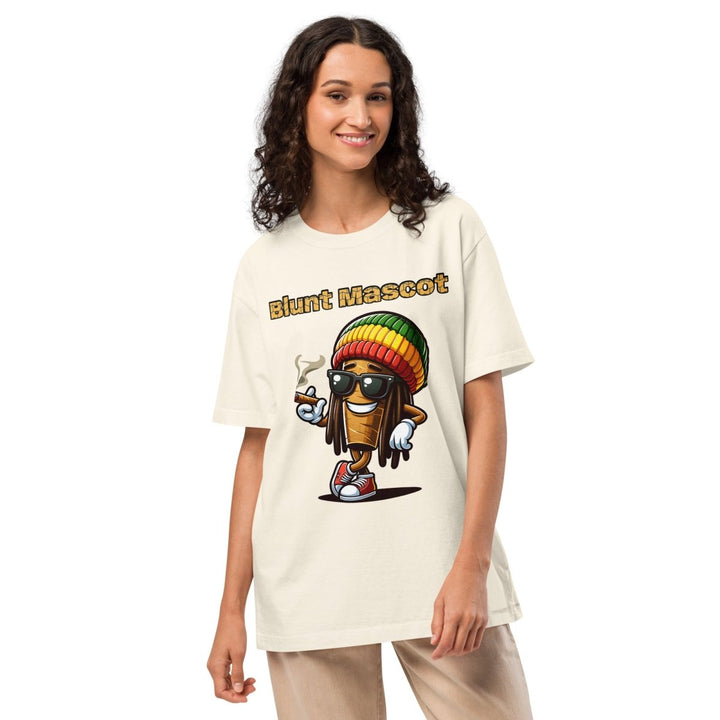 Blunt Mascot Unisex oversized t-shirt - Washed Black - S - Product mockup - Tatoo Tee