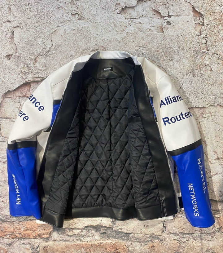 BMW Leather Vintage Racing Jacket - XS - BMW Leather Vintage Racing Jacket - Tatoo Tee