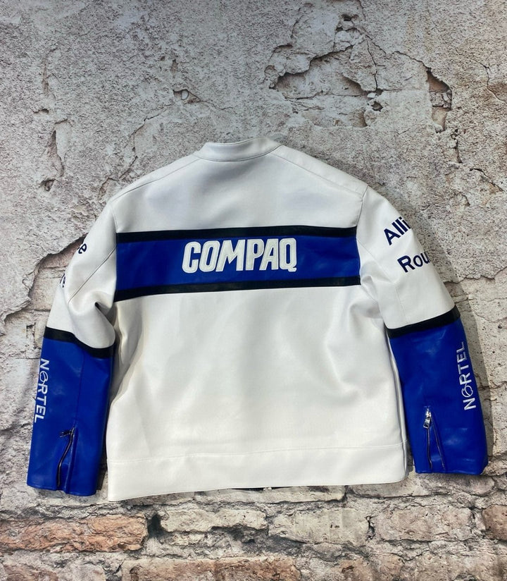 BMW Leather Vintage Racing Jacket - XS - BMW Leather Vintage Racing Jacket - Tatoo Tee