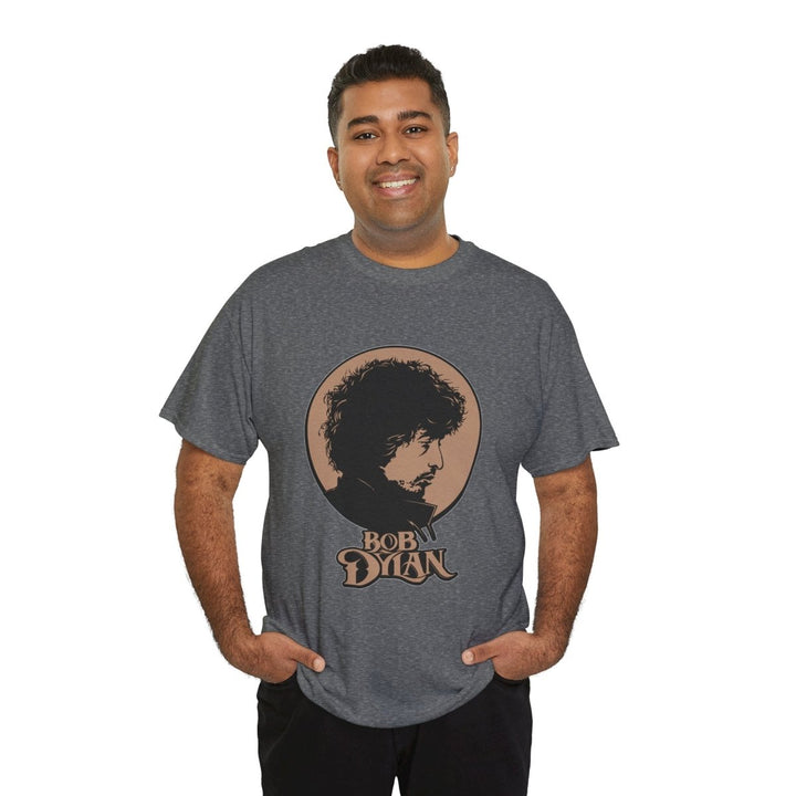 Bobby Dylan Unisex Heavy Cotton Tee - Retro Music Graphic T-Shirt - Navy - S - Bobby Dylan Unisex Heavy Cotton Tee - Retro Music Graphic T-Shirt - Tatoo Tee