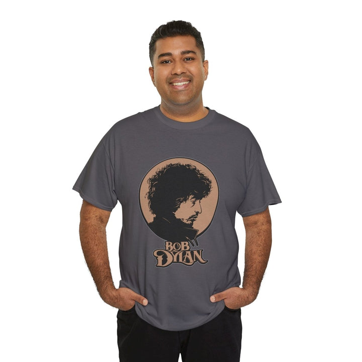 Bobby Dylan Unisex Heavy Cotton Tee - Retro Music Graphic T-Shirt - Navy - S - Bobby Dylan Unisex Heavy Cotton Tee - Retro Music Graphic T-Shirt - Tatoo Tee