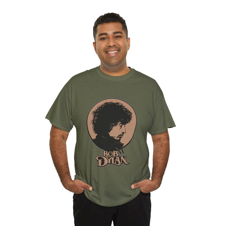 Bobby Dylan Unisex Heavy Cotton Tee - Retro Music Graphic T-Shirt - Navy - S - Bobby Dylan Unisex Heavy Cotton Tee - Retro Music Graphic T-Shirt - Tatoo Tee
