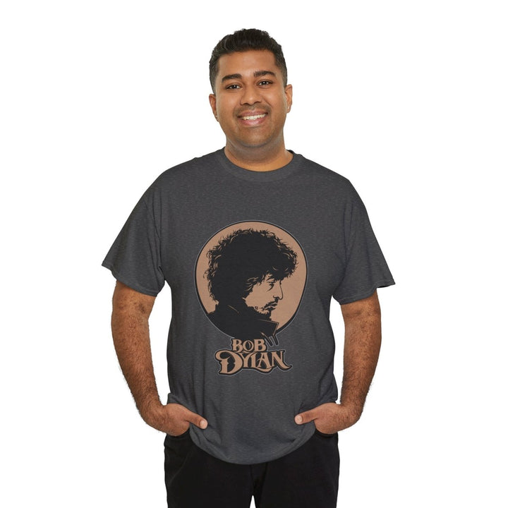 Bobby Dylan Unisex Heavy Cotton Tee - Retro Music Graphic T-Shirt - Navy - S - Bobby Dylan Unisex Heavy Cotton Tee - Retro Music Graphic T-Shirt - Tatoo Tee