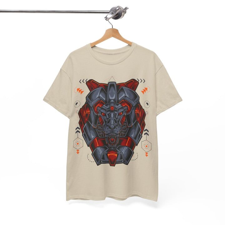 Bold Graphic Lion Unisex Heavy Cotton Tee - Streetwear Inspired - Purple - S - Bold Graphic Lion Unisex Heavy Cotton Tee - Streetwear Inspired - Tatoo Tee