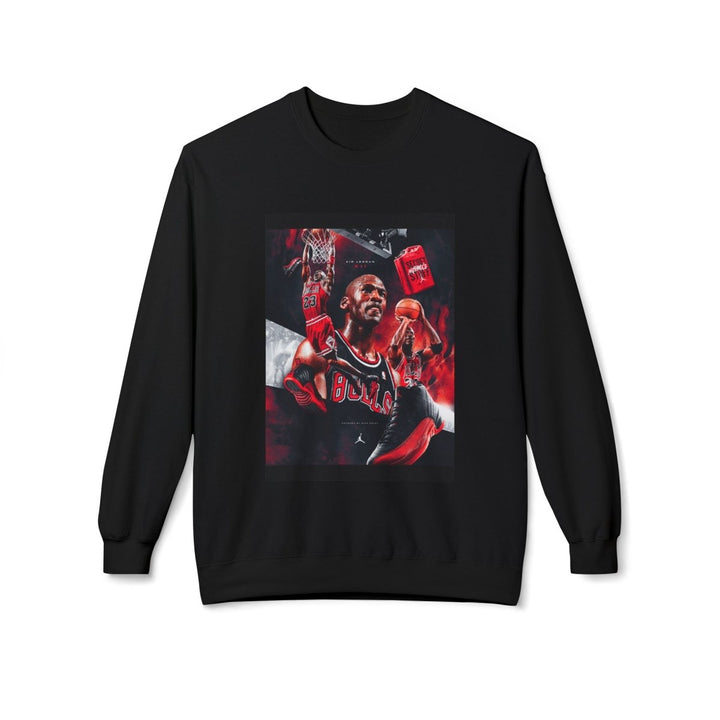 Bold Graphic Michael Jordan Unisex Sweatshirt, Sports Fan Apparel - Black - S - Bold Graphic Michael Jordan Unisex Sweatshirt, Sports Fan Apparel - Tatoo Tee