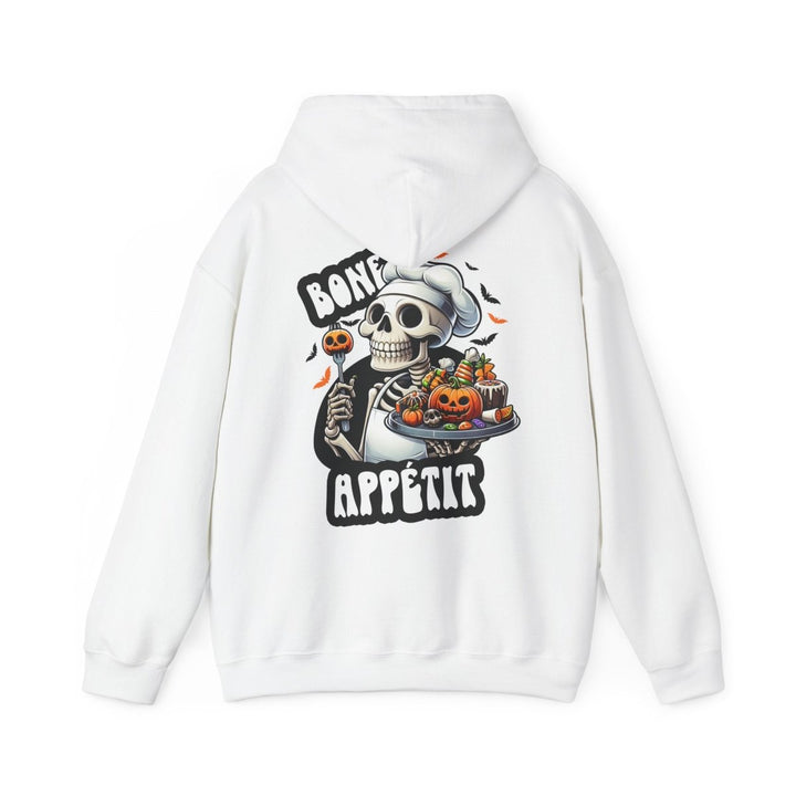 Bone Appetit Unisex Hoodie - Heliconia - S - Bone Appetit Unisex Hoodie - Tatoo Tee