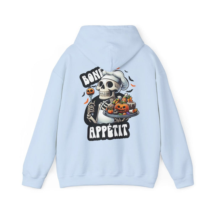Bone Appetit Unisex Hoodie - Heliconia - S - Bone Appetit Unisex Hoodie - Tatoo Tee
