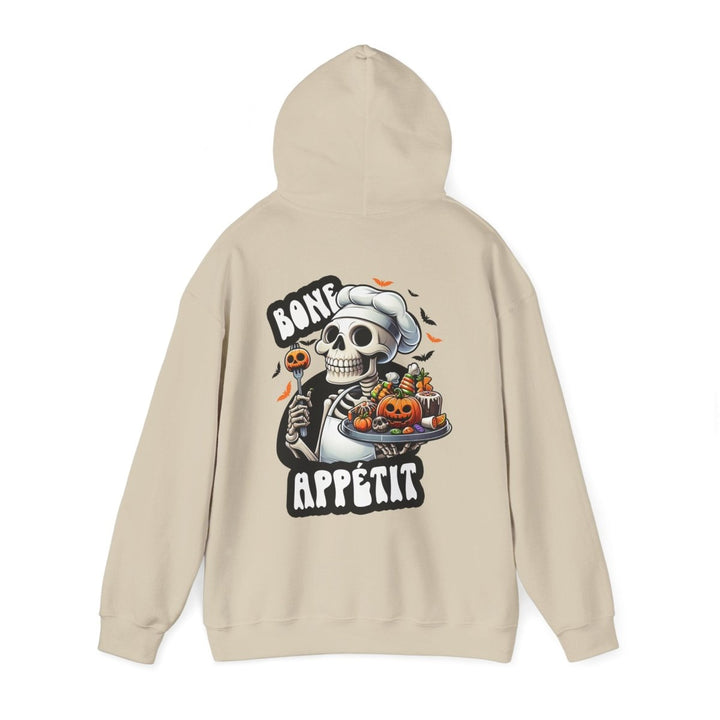 Bone Appetit Unisex Hoodie - Heliconia - S - Bone Appetit Unisex Hoodie - Tatoo Tee