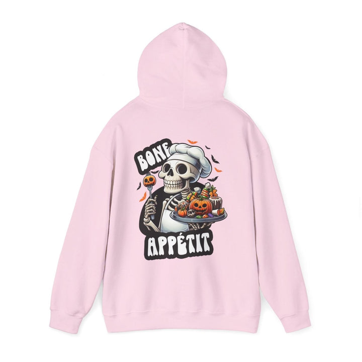 Bone Appetit Unisex Hoodie - Heliconia - S - Bone Appetit Unisex Hoodie - Tatoo Tee