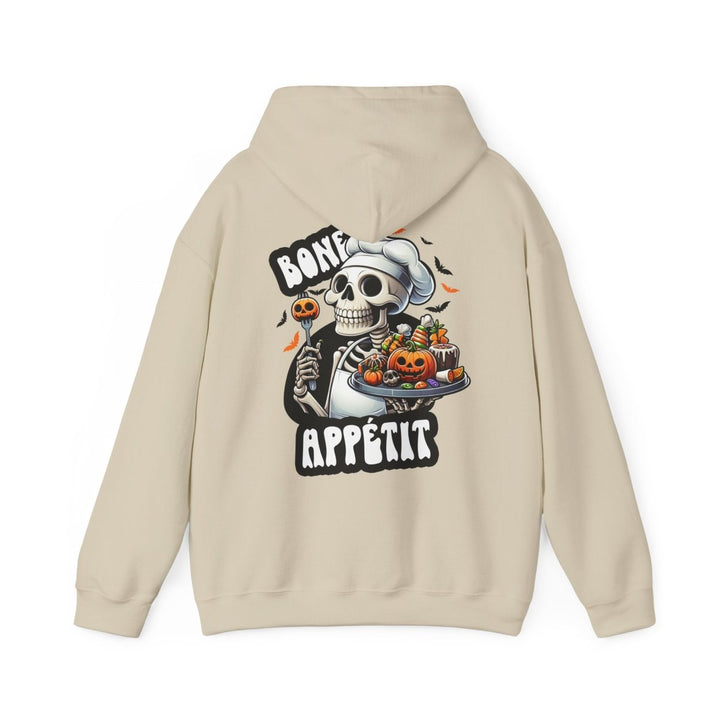 Bone Appetit Unisex Hoodie - Heliconia - S - Bone Appetit Unisex Hoodie - Tatoo Tee