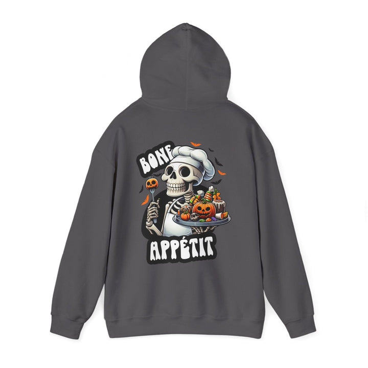 Bone Appetit Unisex Hoodie - Heliconia - S - Bone Appetit Unisex Hoodie - Tatoo Tee