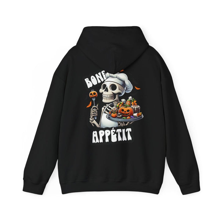Bone Appetit Unisex Hoodie - Heliconia - S - Bone Appetit Unisex Hoodie - Tatoo Tee