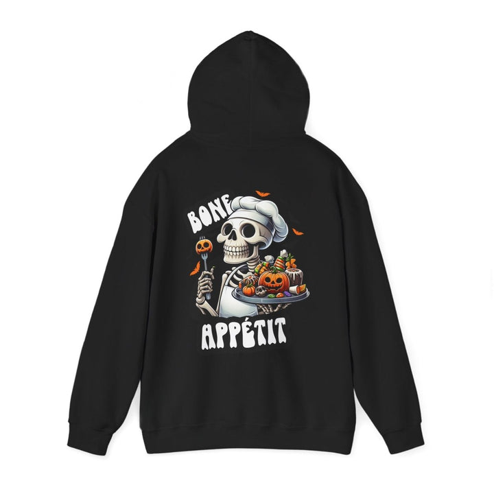 Bone Appetit Unisex Hoodie - Heliconia - S - Bone Appetit Unisex Hoodie - Tatoo Tee