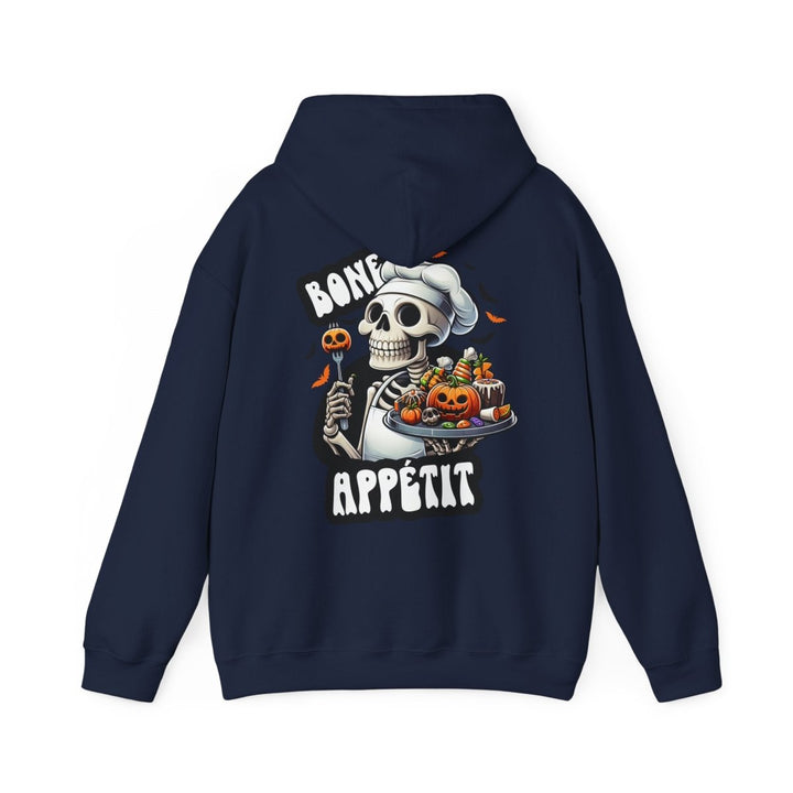 Bone Appetit Unisex Hoodie - Heliconia - S - Bone Appetit Unisex Hoodie - Tatoo Tee