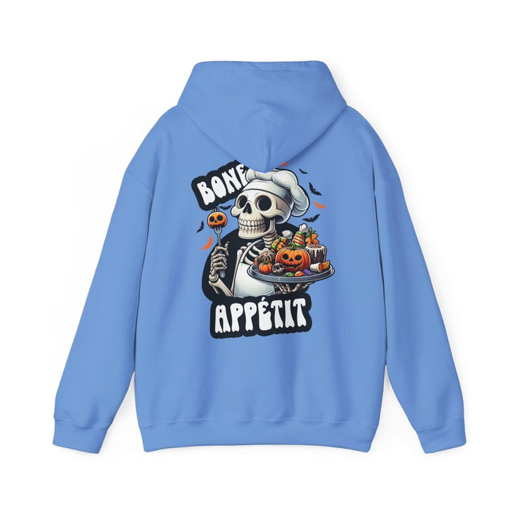 Bone Appetit Unisex Hoodie - Heliconia - S - Bone Appetit Unisex Hoodie - Tatoo Tee