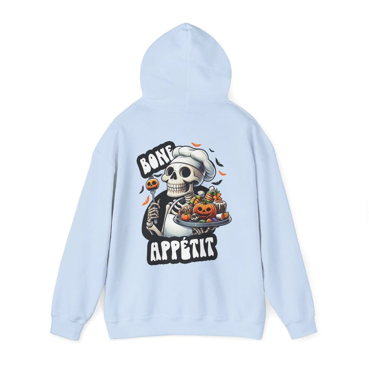 Bone Appetit Unisex Hoodie - Heliconia - S - Bone Appetit Unisex Hoodie - Tatoo Tee