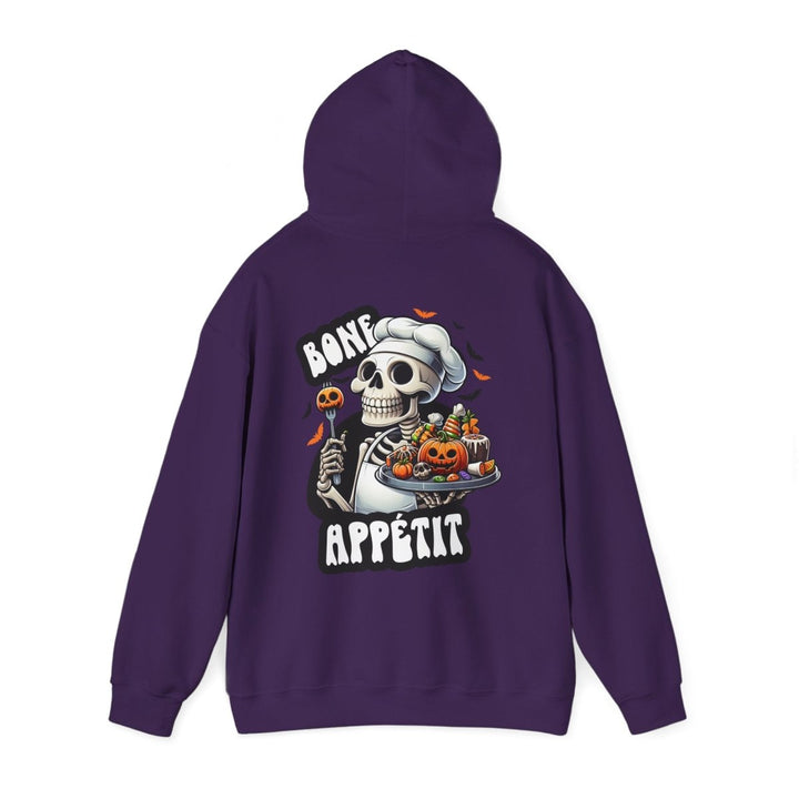 Bone Appetit Unisex Hoodie - Heliconia - S - Bone Appetit Unisex Hoodie - Tatoo Tee