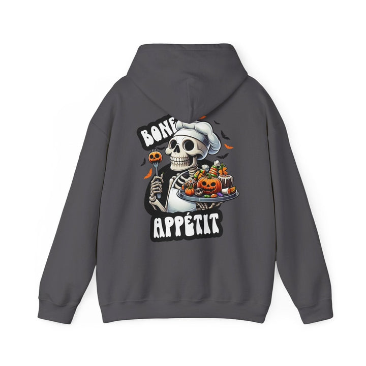Bone Appetit Unisex Hoodie - Heliconia - S - Bone Appetit Unisex Hoodie - Tatoo Tee