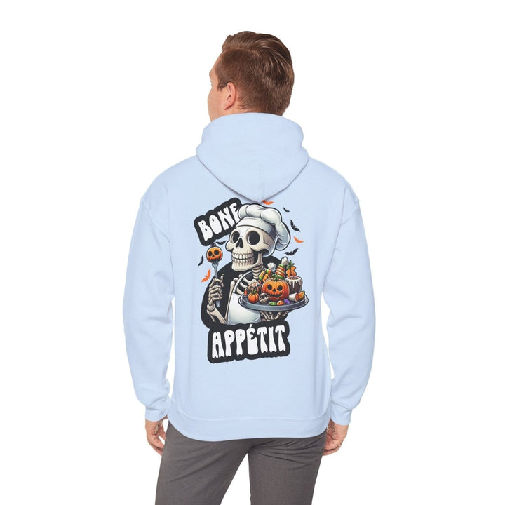 Bone Appetit Unisex Hoodie - Light Blue - S - Bone Appetit Unisex Hoodie - Tatoo Tee