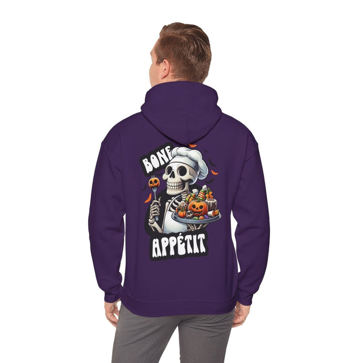 Bone Appetit Unisex Hoodie - Purple - S - Bone Appetit Unisex Hoodie - Tatoo Tee