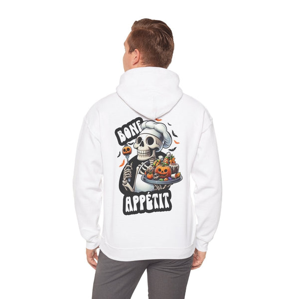 Bone Appetit Unisex Hoodie - White - S - Bone Appetit Unisex Hoodie - Tatoo Tee