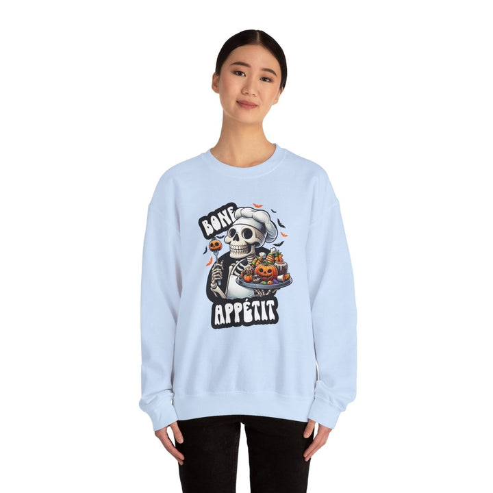 Bone Appetit Unisex Sweatshirt - Antique Cherry Red - S - Bone Appetit Unisex Sweatshirt - Tatoo Tee