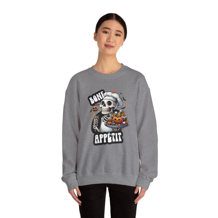 Bone Appetit Unisex Sweatshirt - Antique Cherry Red - S - Bone Appetit Unisex Sweatshirt - Tatoo Tee