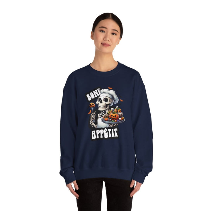 Bone Appetit Unisex Sweatshirt - Antique Cherry Red - S - Bone Appetit Unisex Sweatshirt - Tatoo Tee