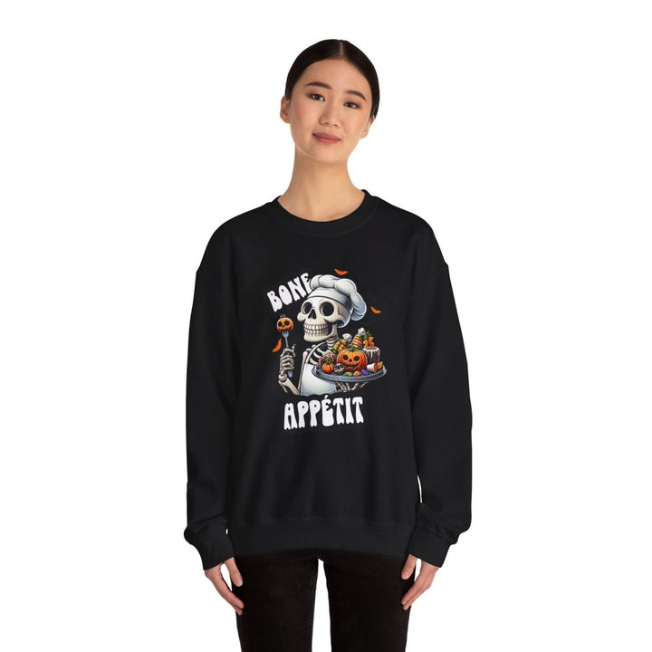 Bone Appetit Unisex Sweatshirt - Antique Cherry Red - S - Bone Appetit Unisex Sweatshirt - Tatoo Tee