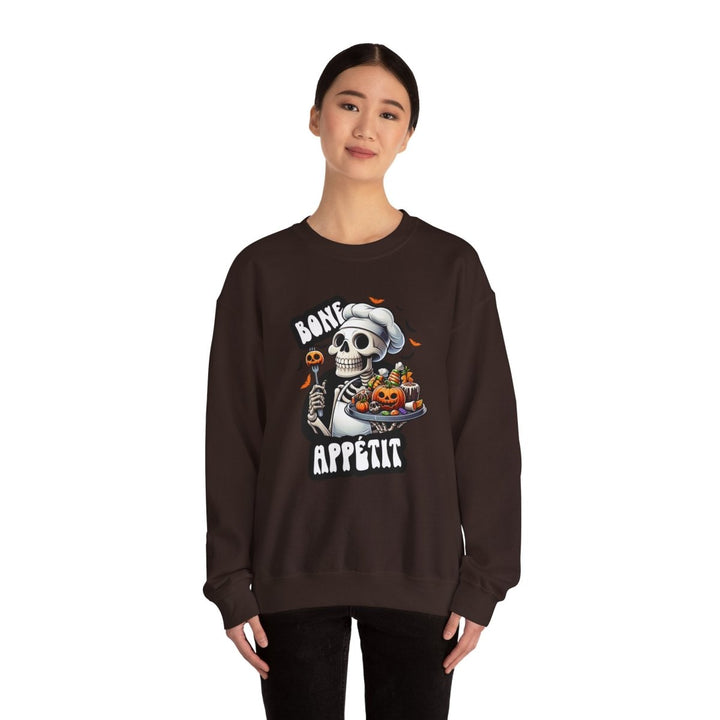 Bone Appetit Unisex Sweatshirt - Antique Cherry Red - S - Bone Appetit Unisex Sweatshirt - Tatoo Tee