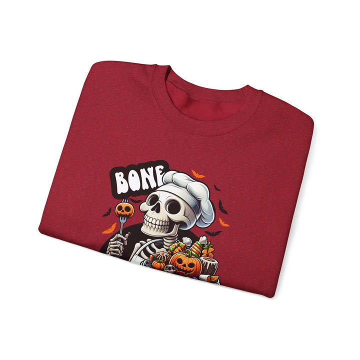 Bone Appetit Unisex Sweatshirt - Antique Cherry Red - S - Bone Appetit Unisex Sweatshirt - Tatoo Tee