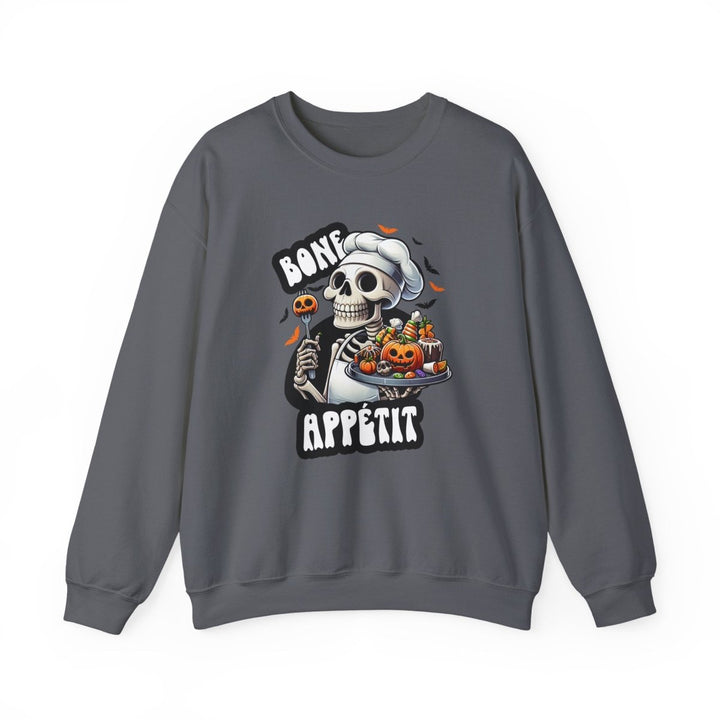 Bone Appetit Unisex Sweatshirt - Charcoal - S - Bone Appetit Unisex Sweatshirt - Tatoo Tee