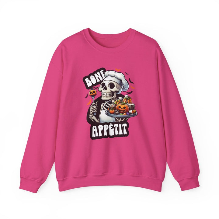 Bone Appetit Unisex Sweatshirt - Heliconia - S - Bone Appetit Unisex Sweatshirt - Tatoo Tee
