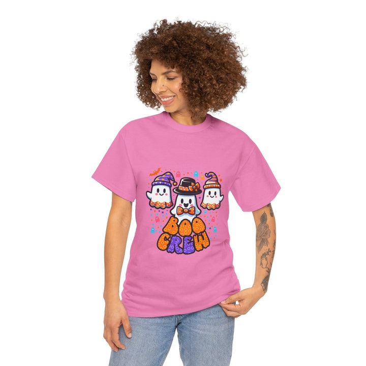 Boo Crew Unisex Heavy Cotton Tee - Azalea - S - Boo Crew Unisex Heavy Cotton Tee - Tatoo Tee