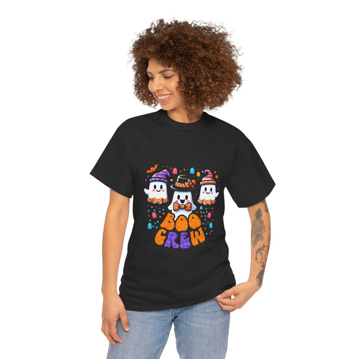 Boo Crew Unisex Heavy Cotton Tee - Black - S - Boo Crew Unisex Heavy Cotton Tee - Tatoo Tee