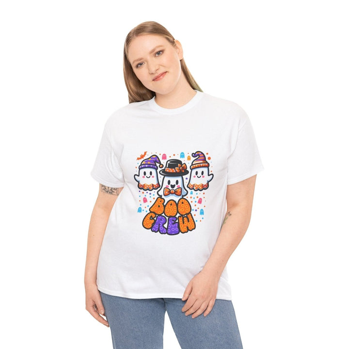 Boo Crew Unisex Heavy Cotton Tee - Cardinal Red - S - Boo Crew Unisex Heavy Cotton Tee - Tatoo Tee