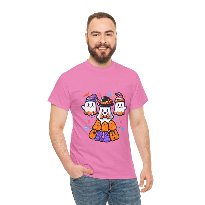 Boo Crew Unisex Heavy Cotton Tee - Cardinal Red - S - Boo Crew Unisex Heavy Cotton Tee - Tatoo Tee