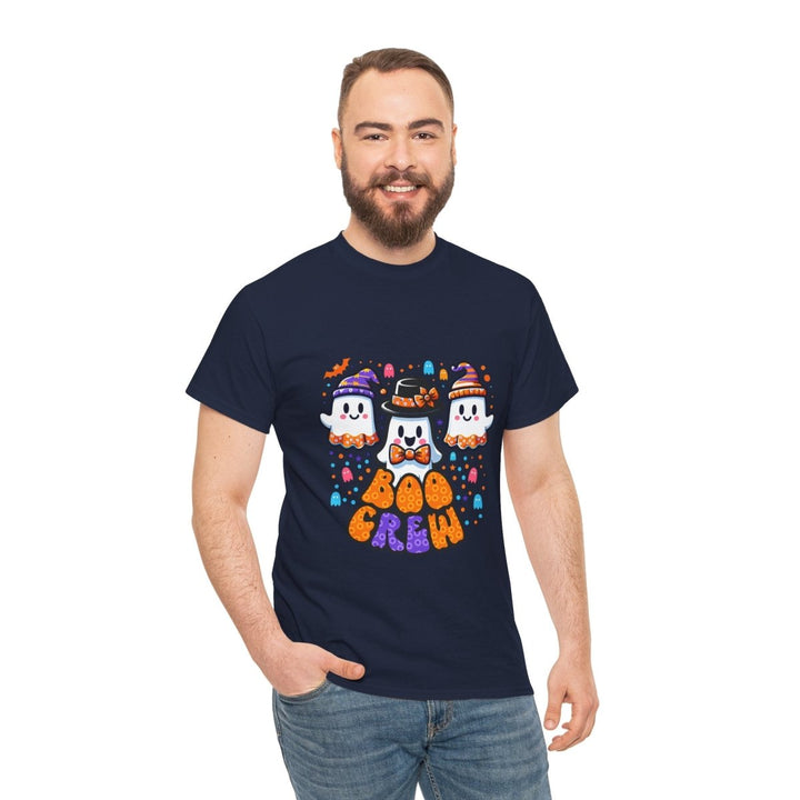 Boo Crew Unisex Heavy Cotton Tee - Cardinal Red - S - Boo Crew Unisex Heavy Cotton Tee - Tatoo Tee