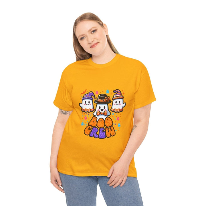 Boo Crew Unisex Heavy Cotton Tee - Cardinal Red - S - Boo Crew Unisex Heavy Cotton Tee - Tatoo Tee
