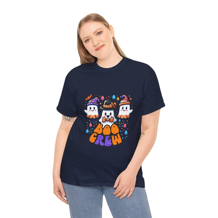 Boo Crew Unisex Heavy Cotton Tee - Cardinal Red - S - Boo Crew Unisex Heavy Cotton Tee - Tatoo Tee
