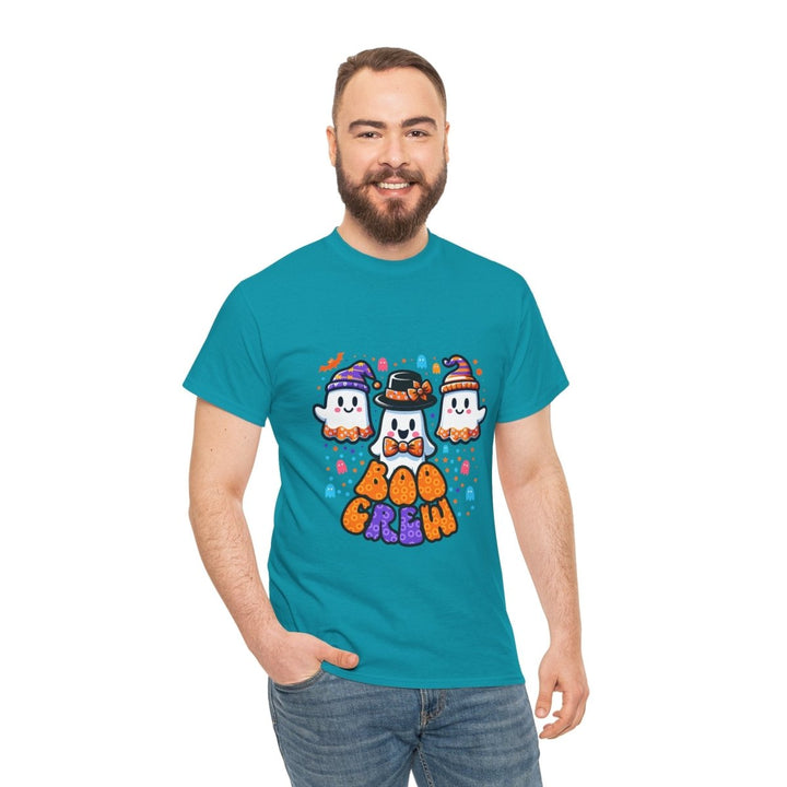 Boo Crew Unisex Heavy Cotton Tee - Cardinal Red - S - Boo Crew Unisex Heavy Cotton Tee - Tatoo Tee