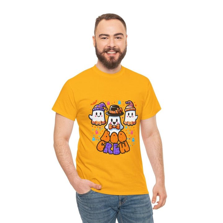 Boo Crew Unisex Heavy Cotton Tee - Cardinal Red - S - Boo Crew Unisex Heavy Cotton Tee - Tatoo Tee