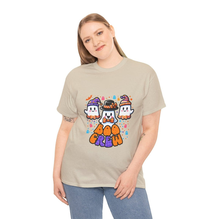 Boo Crew Unisex Heavy Cotton Tee - Cardinal Red - S - Boo Crew Unisex Heavy Cotton Tee - Tatoo Tee