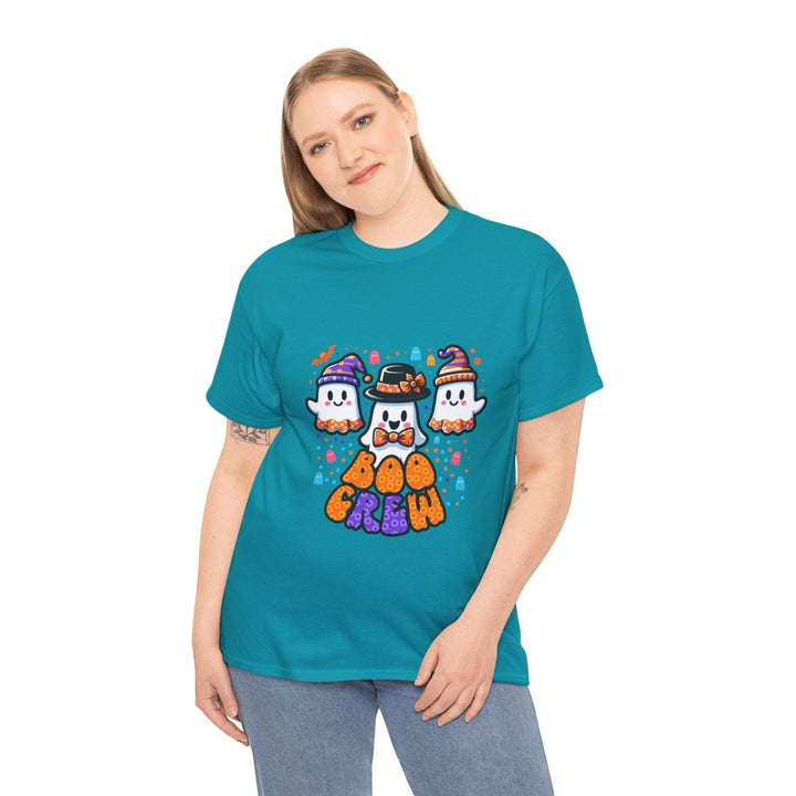 Boo Crew Unisex Heavy Cotton Tee - Cardinal Red - S - Boo Crew Unisex Heavy Cotton Tee - Tatoo Tee
