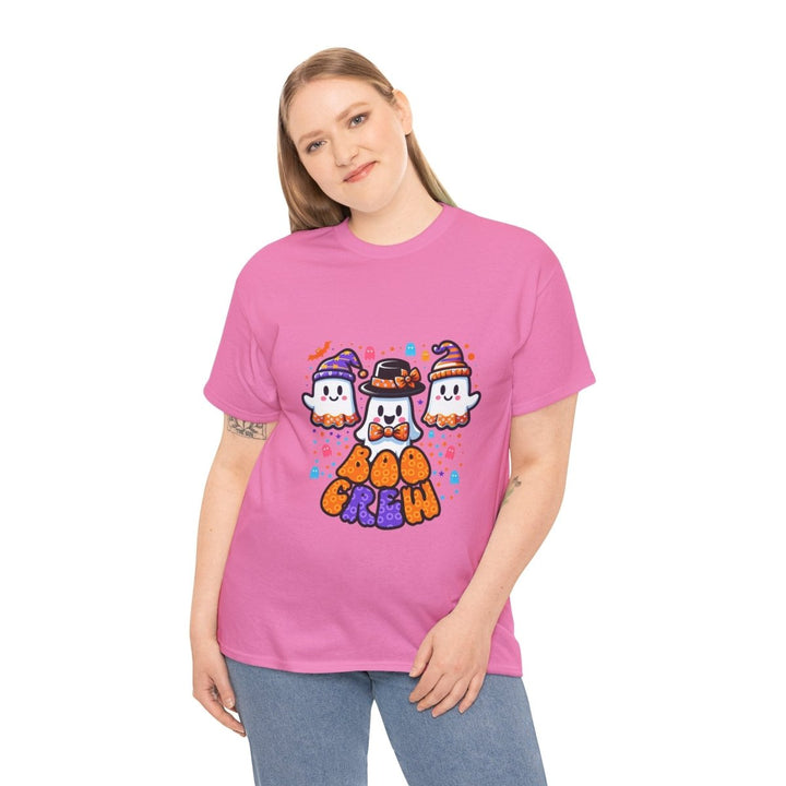 Boo Crew Unisex Heavy Cotton Tee - Cardinal Red - S - Boo Crew Unisex Heavy Cotton Tee - Tatoo Tee