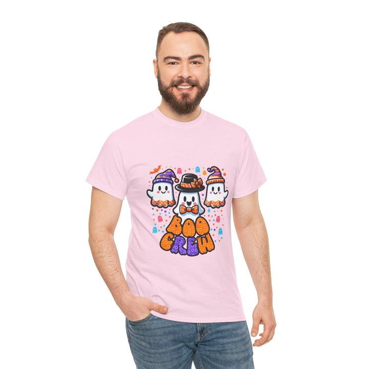 Boo Crew Unisex Heavy Cotton Tee - Cardinal Red - S - Boo Crew Unisex Heavy Cotton Tee - Tatoo Tee