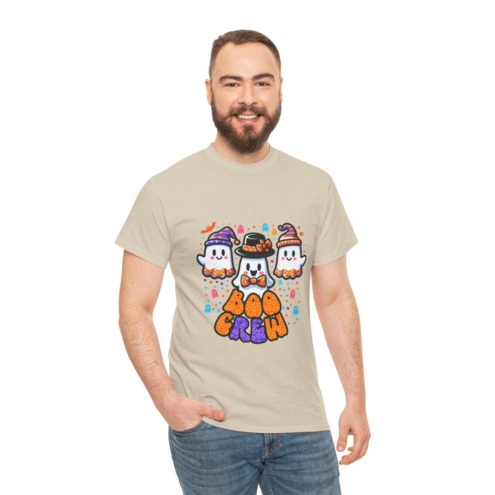 Boo Crew Unisex Heavy Cotton Tee - Cardinal Red - S - Boo Crew Unisex Heavy Cotton Tee - Tatoo Tee