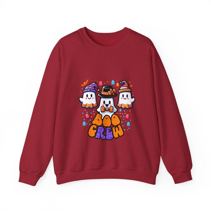 Boo Crew Unisex Sweatshirt - S - Antique Cherry Red - Boo Crew Unisex Sweatshirt - Tatoo Tee
