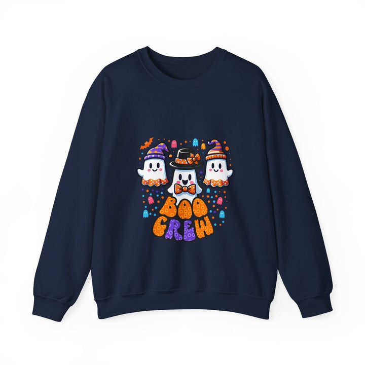 Boo Crew Unisex Sweatshirt - S - Navy - Boo Crew Unisex Sweatshirt - Tatoo Tee