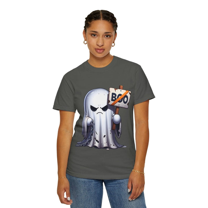 Boo Ghost Unisex T-Shirt - Spooky Halloween Tee, Funny Ghost Graphic - Pepper - S - Boo Ghost Unisex T-Shirt - Spooky Halloween Tee, Funny Ghost Graphic - Tatoo Tee